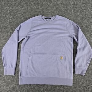 Carhartt Force Relaxed Fit Lightweight Sweatshirt Size M Pocket Purple Women's